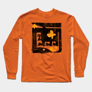 Dragon Block Print - Butterflies Long Sleeve T-Shirt